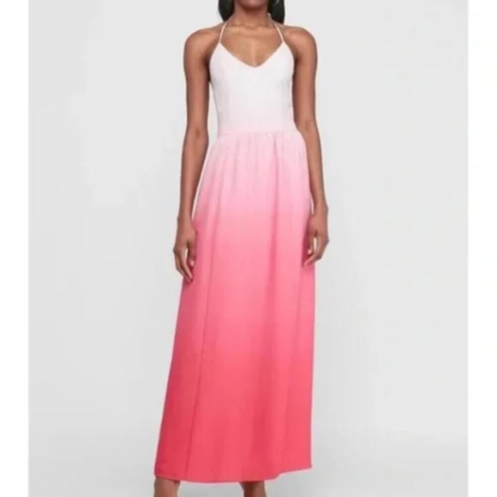Express Ombre Halter Maxi Dress